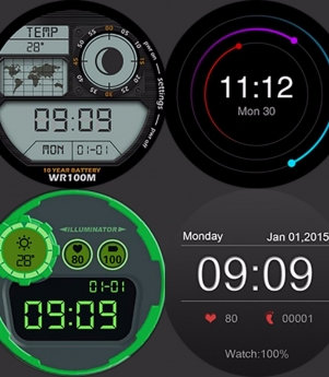 Electronic watchface