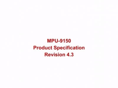 六轴陀螺仪 InvenSense